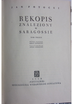Rękopis znaleziony w Saragossie, Tom III,1950r