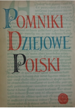 Pomniki dziejowe Polski, seria II tom IV część 1