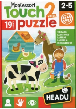 Montessori pierwsze puzzle Farma