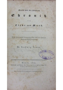 Gert's van der Schuren Chronik, 1824r.