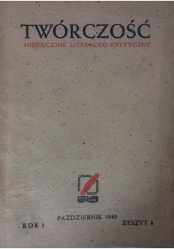 Twórczość październik, 1945r.