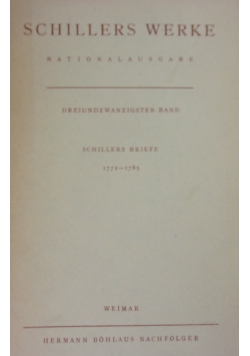 Schillers Werke Nationalausgabe