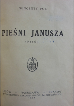 Pieśni Janusza, 1926 r.