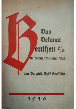 Das Dekanat Beuthen 1935r.