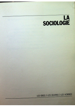 La sociologie