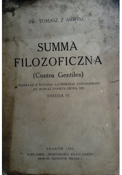 Summa Filozoficzna, 1935r., tom 1-3