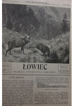 Łowiec. Organ Gal. Towarzystwa Łowieckiego, 1907 / 1908 r.