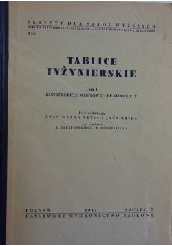 Tablice inżynierskie, Tom II