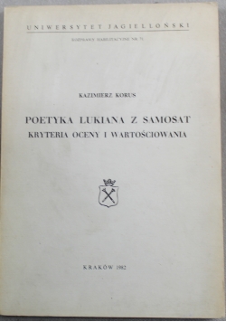 Poetyka Lukiana z Samosat
