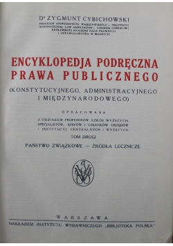 Encyklopedja podręczna prawa publicznego 1926 r