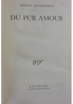 Du Pur amour