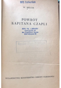 Powrót kapitana Czapli