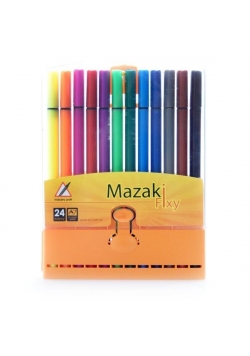 Mazaki trójkątne 24 kolory w etui NOSTER