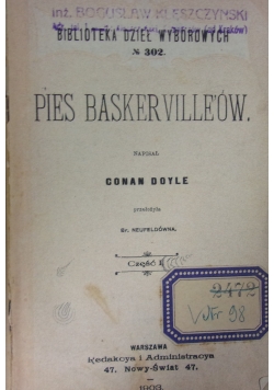 Pies Baskerville'ów, cz. 1, 1903 r.