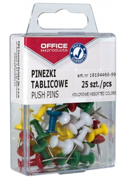 Pinezki kolorowe beczułki 10 opakowań