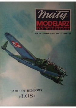 Mały modelarz . Miesięcznik Ligi Obrony Kraju dla młodzieży. Rok XII, nr 10-11