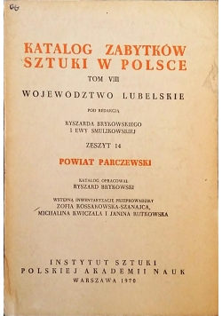 Katalog zabytków sztuki w Polsce Tom VIII zeszyt 14