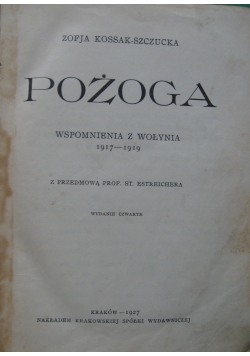 Pożoga, 1927 r.