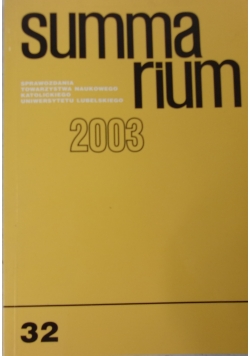 Summarium 2003