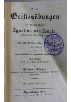 Die Geistesübungen,1842r.