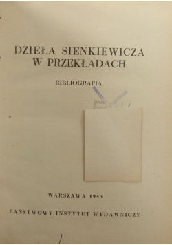 Dzieła Sienkiewicza w przekładach