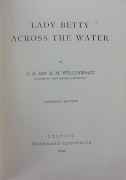 Lady Betty Across The Water, reprint z 1910r.