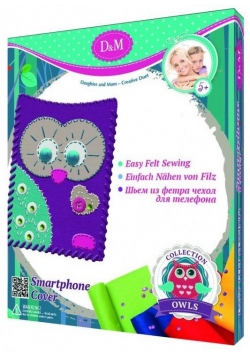 D&M Uszyj filcowe etui na telefon z sową