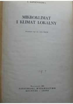 Mikroklimat i klimat lokalny