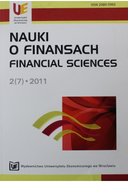 Nauka o finansach Financial Science