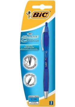 Pióro żelowe Atlantis Gel Premium niebieski BIC