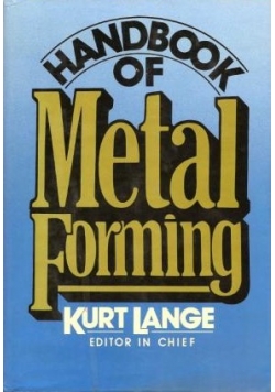 Handbook of metal Forming