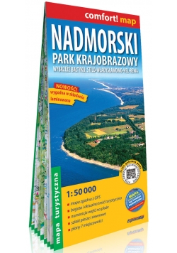 Nadmorski Park Krajobrazowy laminowana mapa turystyczna 1:50 000
