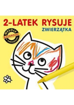 2-latek rysuje. Zwierzątka