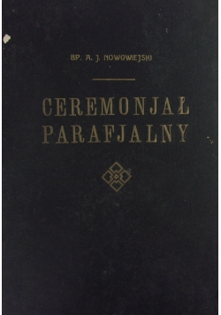 Ceremonjał Parafjalny, 1931 r.