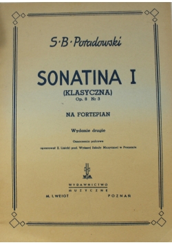 Sonatina I klasyczna na fortepian 1949 r.