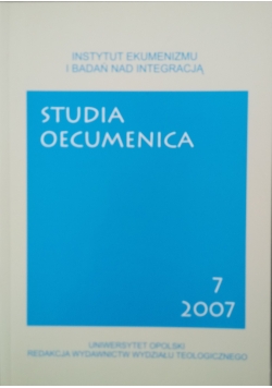 Studia Oecumenica, Nr 7