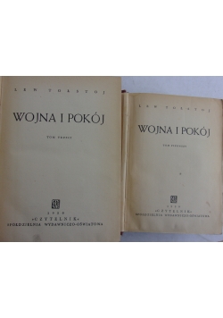 Wojna i pokój, tom 1 i 3, 1950 r.