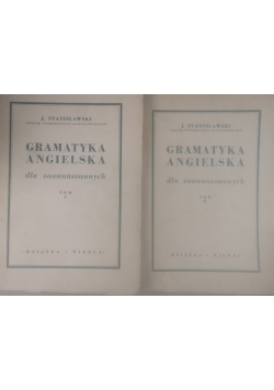 Gramatyka angielska dla zaawansowanych Tom I i II, ok 1950 r.