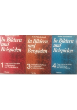 In Bildern und Beispielen,zestaw trzech tomów : 1 i3 i 4