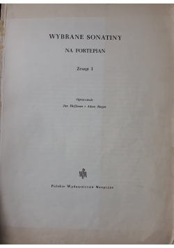 Wybrane sonatiny na fortepian Zeszyt 1