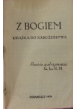 Z Bogiem książka do Nabożeństwa, 1939 r.