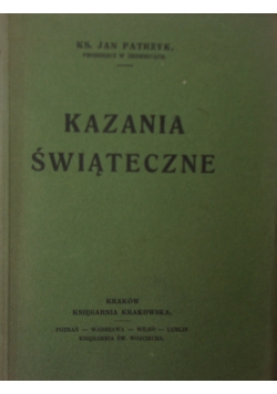 Kazania Świąteczne , 1937 r.