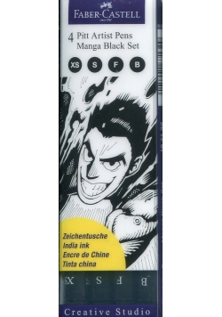 Pitt Artist Pens Manga Black Set