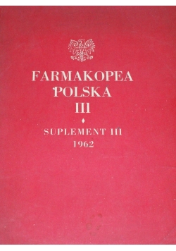 Farmakopea Polska III Suplement III