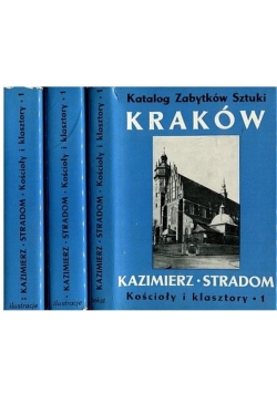 Katalog zabytków sztuki . Kraków, zestaw 3 książek