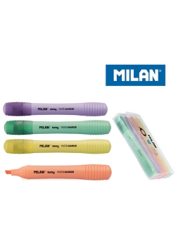 Zakreślacz MILAN pastelowy SWAY zestaw 4 kolory w etui