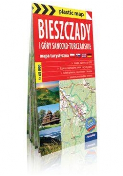 Plastic map Biesz.i Góry Sanocko-Turcz.mapa