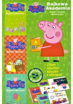 Bajkowa Akademia.Świnka Peppa nr 1 ABC (3 książki)