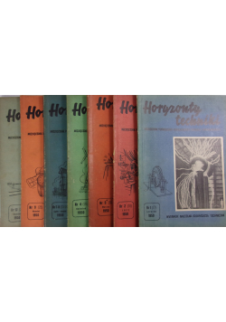 Horyzonty techniki, zestaw 7 książek, 1950 r.
