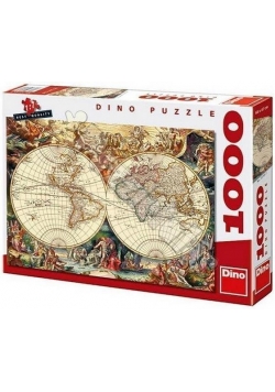 Puzzle 1000 Mapa Historyczna DINO